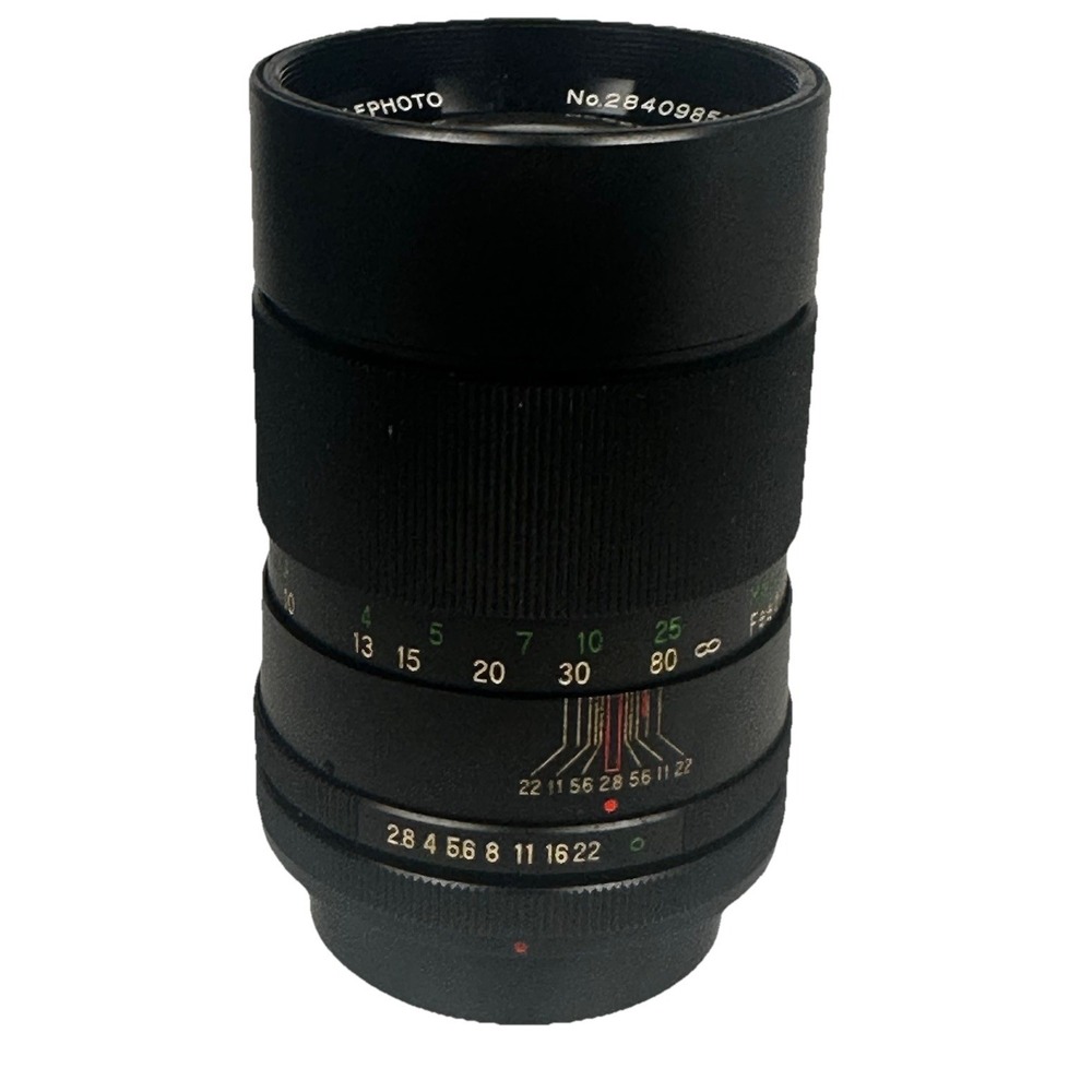 Vintage Vivitar 135mm f/2.8 Auto Telephoto Lens Minolta, Canon, Nikon…w/case